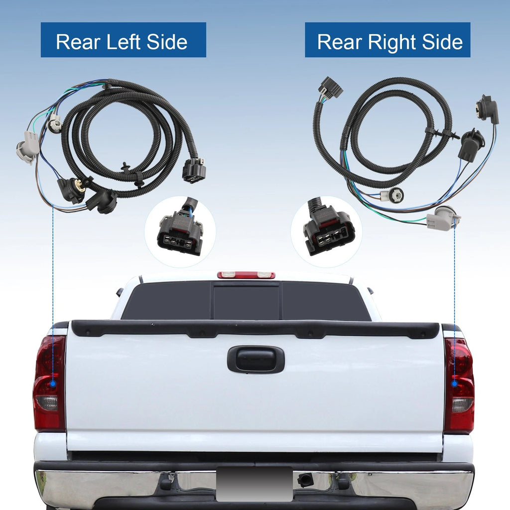 Tail Light Wiring Harness for GMC Sierra, Chevy Silverado