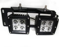 Set of 2 LED Pod Foglight Location Brackets for Dodge RAM 2500 3500 (2010–2018)