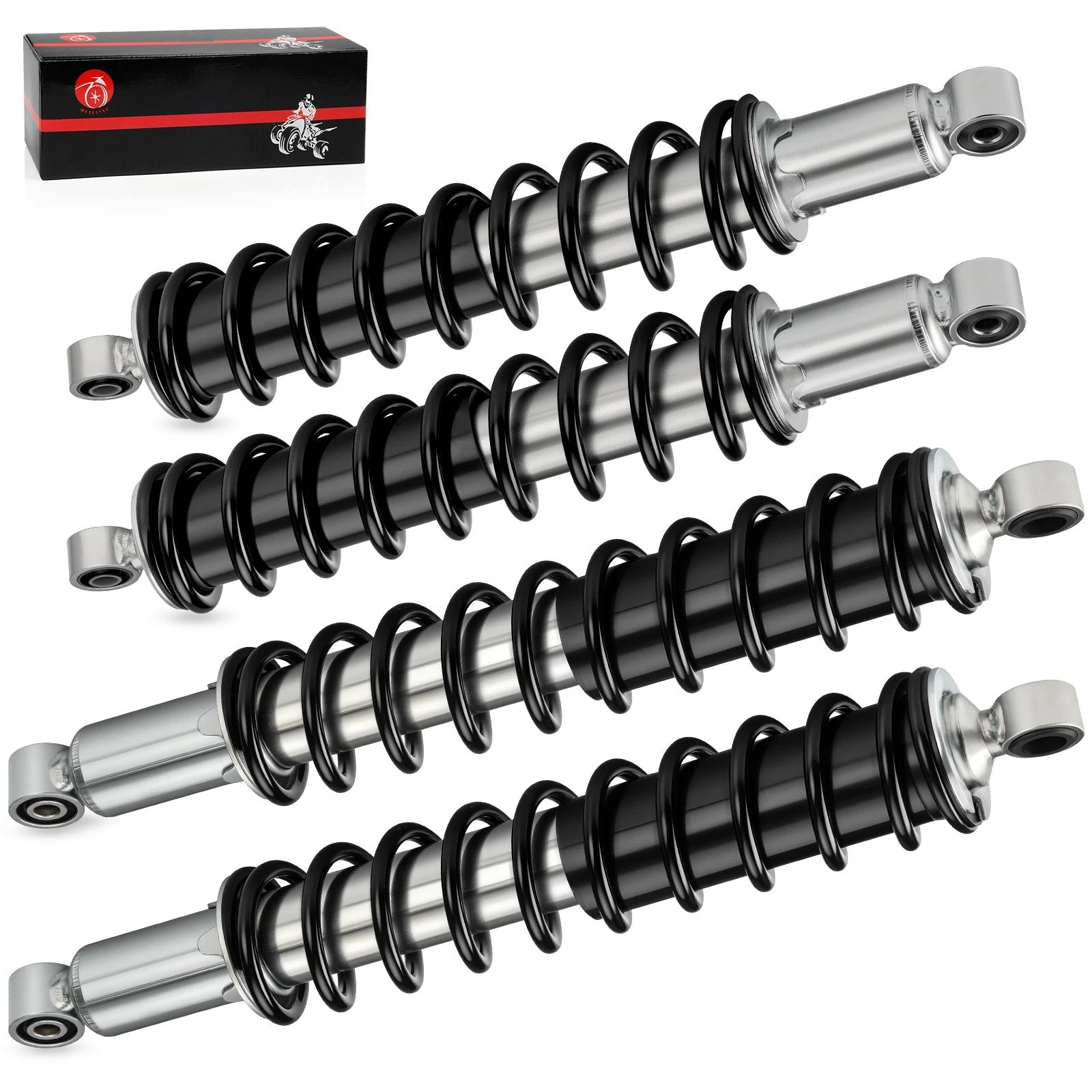 Set of 2 Front Rear Shocks Absorber for Honda Foreman Rubicon 500 (2001–2014)
