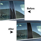 Carbon Fiber Black B-Pillars Cover Trim for VW Golf 8 (2021-2023)