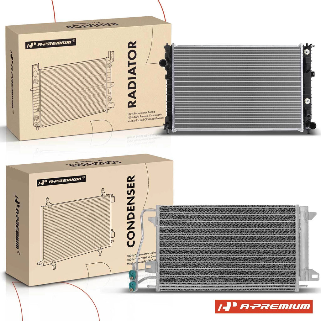 Radiator & A/C Condenser for Ford Fusion Mercury Milan (2006–2009)