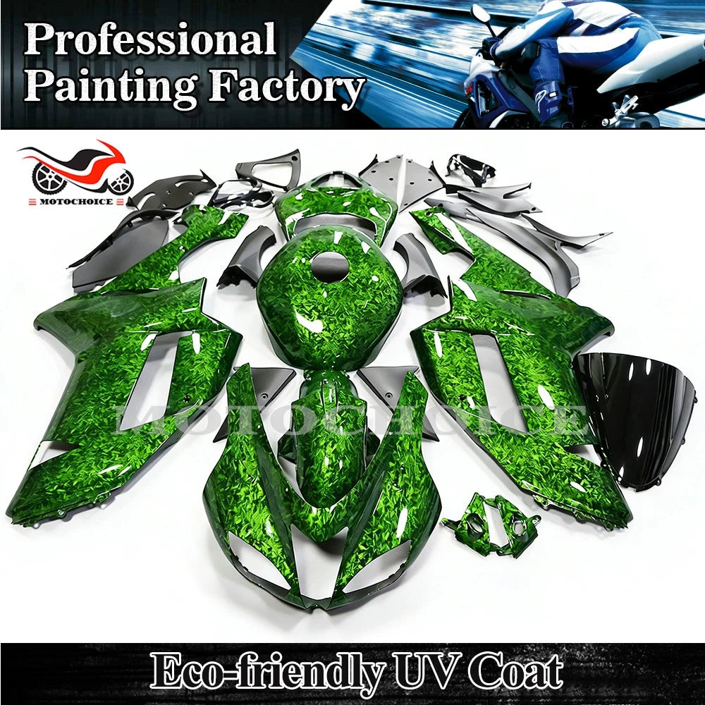 Forged Carbon Fiber ABS Fairing Kit + Tank for Kawasaki Ninja ZX6R (2007–2008)