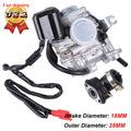 Carburetor for SUNL ATV 50cc GY6 139QMB (49cc–60cc)