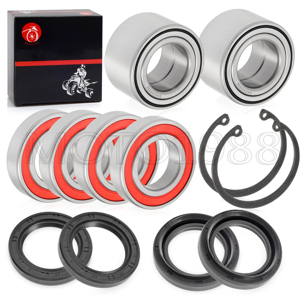 Front Rear Wheel Bearing Seals for Yamaha Big Bear 400 YFM400FB (2007–2012)