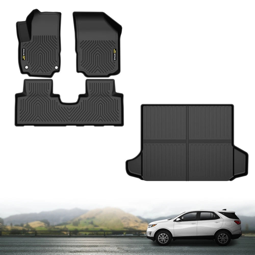 TPE Floor Mats and Cargo Liner for Chevrolet Equinox (2018–2024)