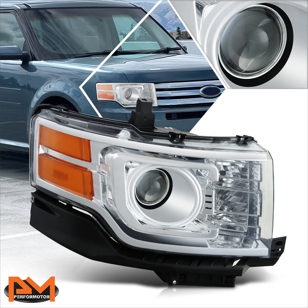 Right Side HID Projector Headlight Lamp Chrome for Ford Flex (2009–2012)