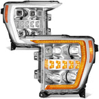 Sequential 3D LED Bar Projector Headlights for Ford F-150 (2021–2023)