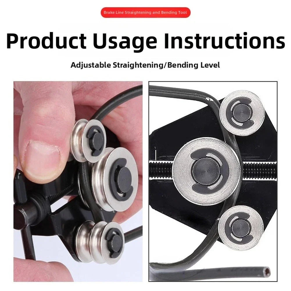 Manual Pipe Straightener / Brake Lines / Adjustable T Handle Chrome Vanadium for Automotive