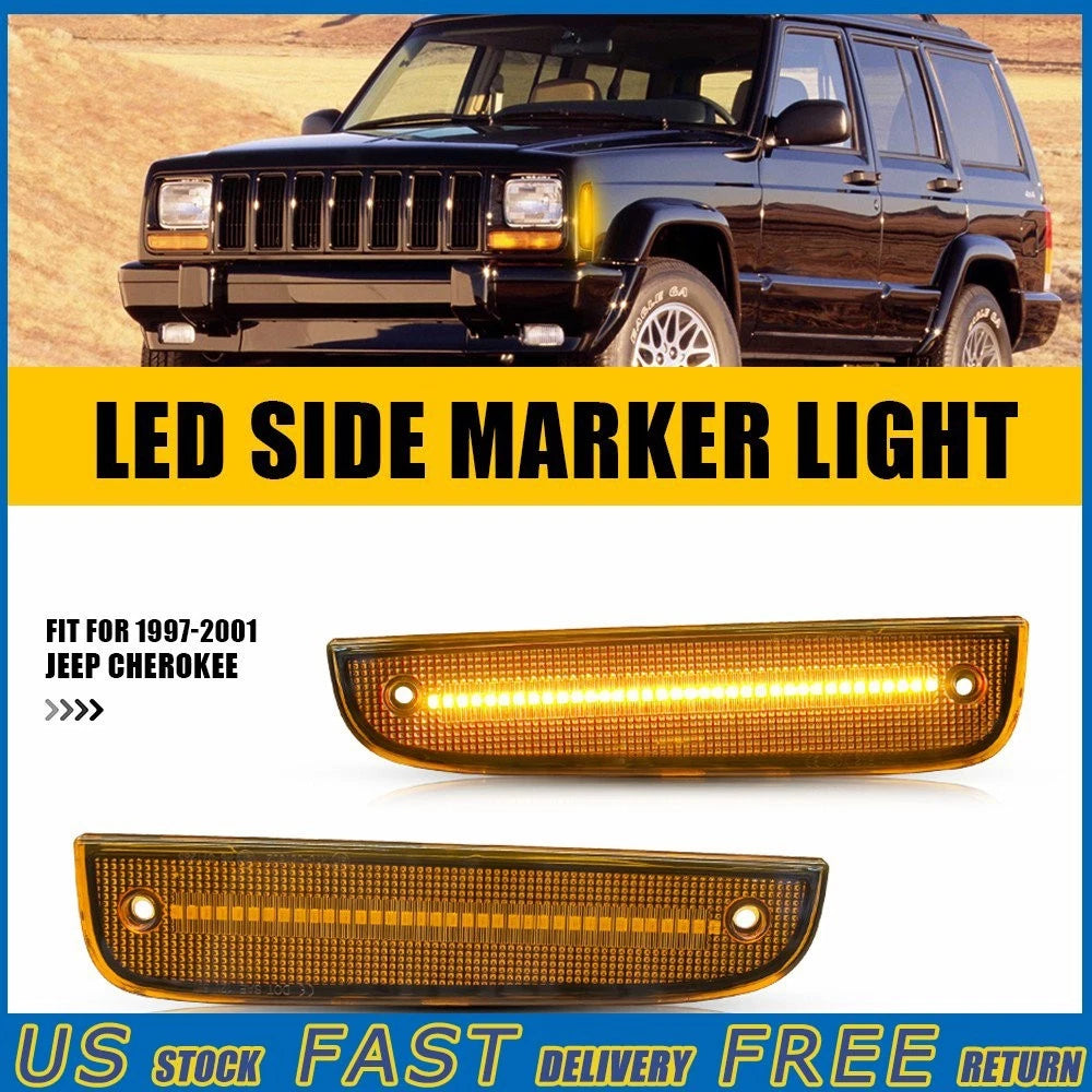 LED Amber Yellow Side Marker Light for Jeep Cherokee (1997–2001)