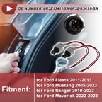 2 Sets Side Marker Light Socket Wiring for Ford Fiesta (2011–2013) No. 6R3Z13411BA