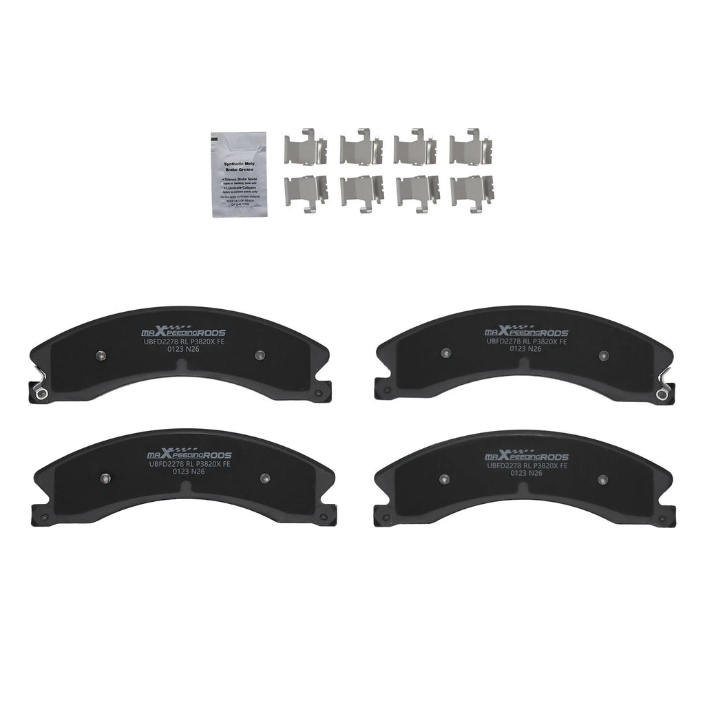 Set of 4 Front Brake Pads for Chevrolet Silverado 2500 3500 HD (2012–2019) D1565