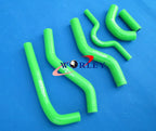 Silicone Radiator Hose Kit YELLOW for Kawasaki KXF250 KX250F (2007-2008)