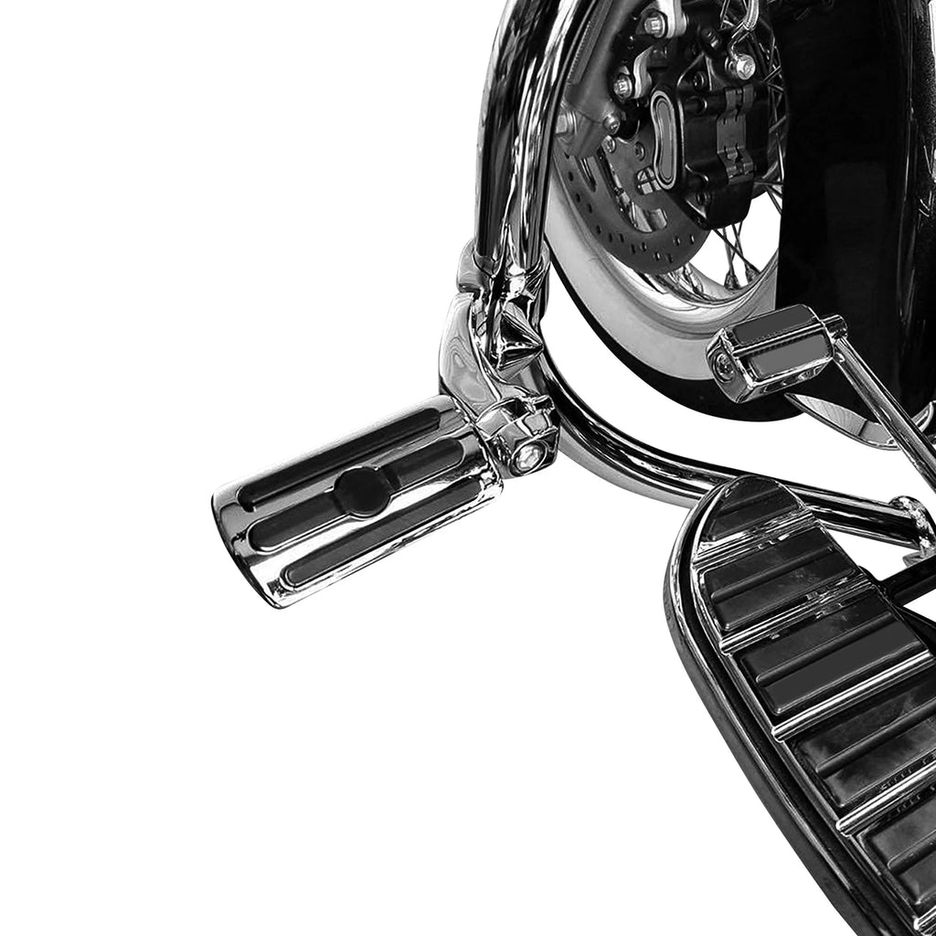 10mm Chrome Highway Foot Pegs for Harley Davidson Touring Softail