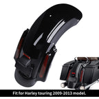 5" Stretched Hard Saddlebags & Rear LED Fender for Harley Street Road Glide (2009–2013)