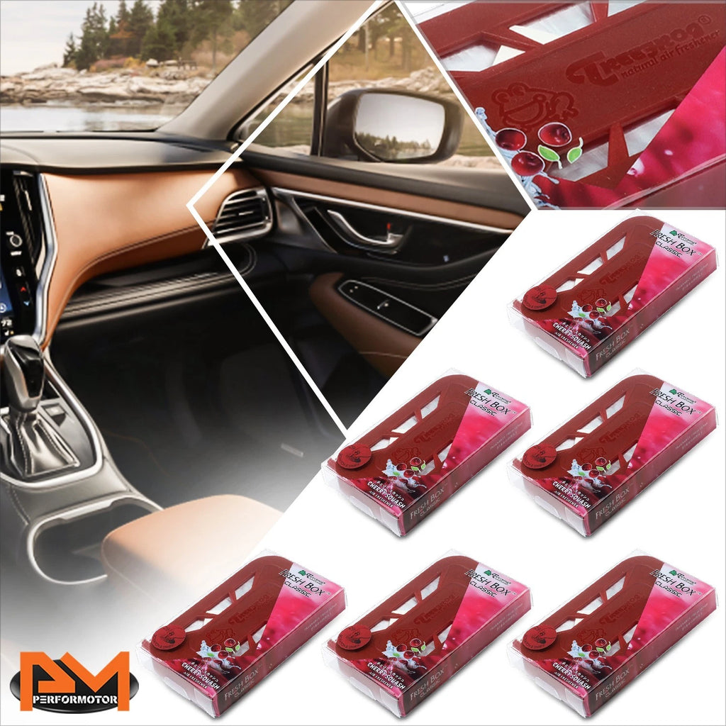 6x Treefrog Cherry Squash Air Freshener for Cars (Room/Car)