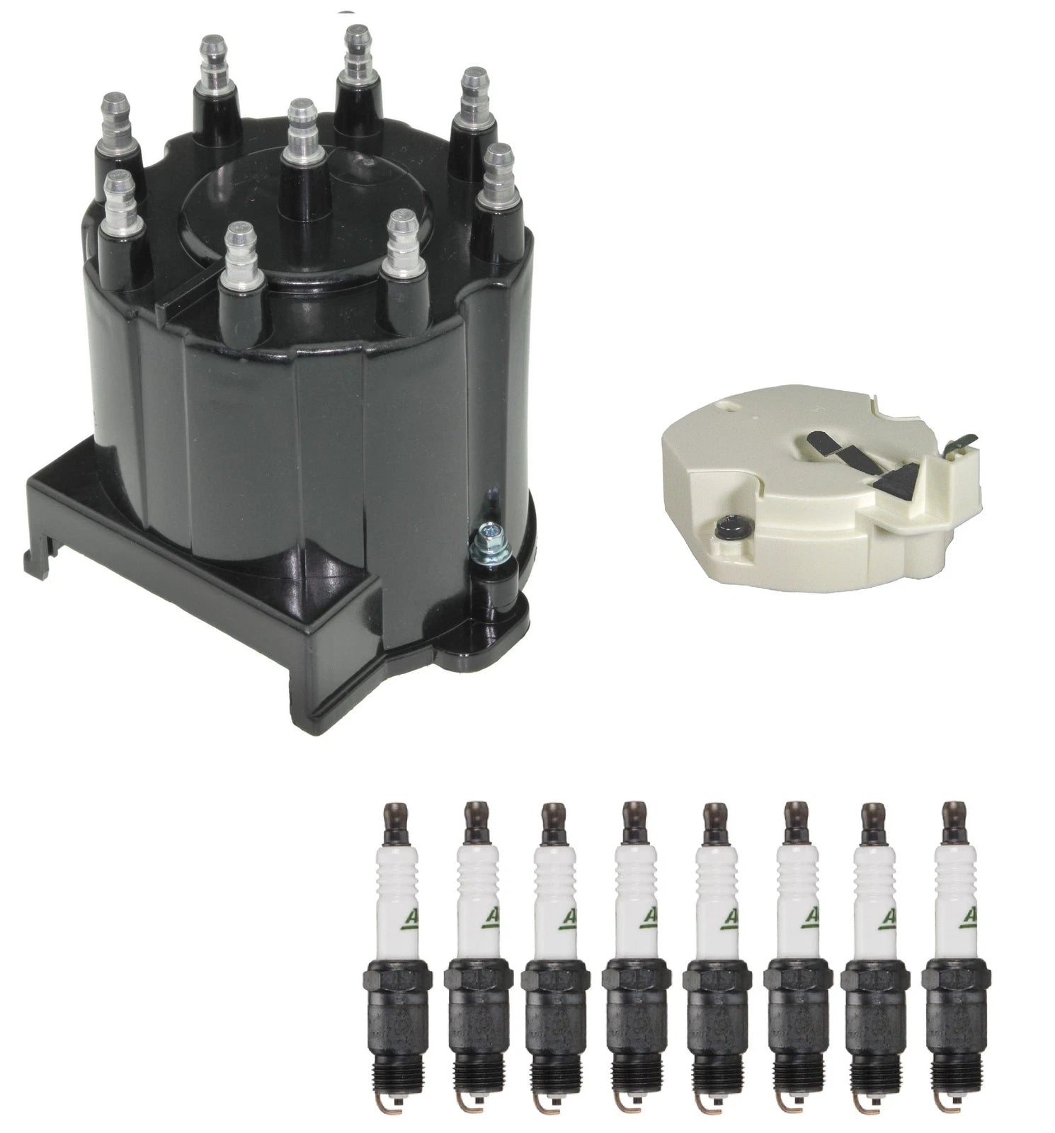 Distributor Rotor Cap & Spark Plugs Kit for GMC Chevy Pontiac V8 (1987)