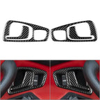 Carbon Fiber Black Interior Door Handle Cover Trim for Honda S2000 (2004-2009)