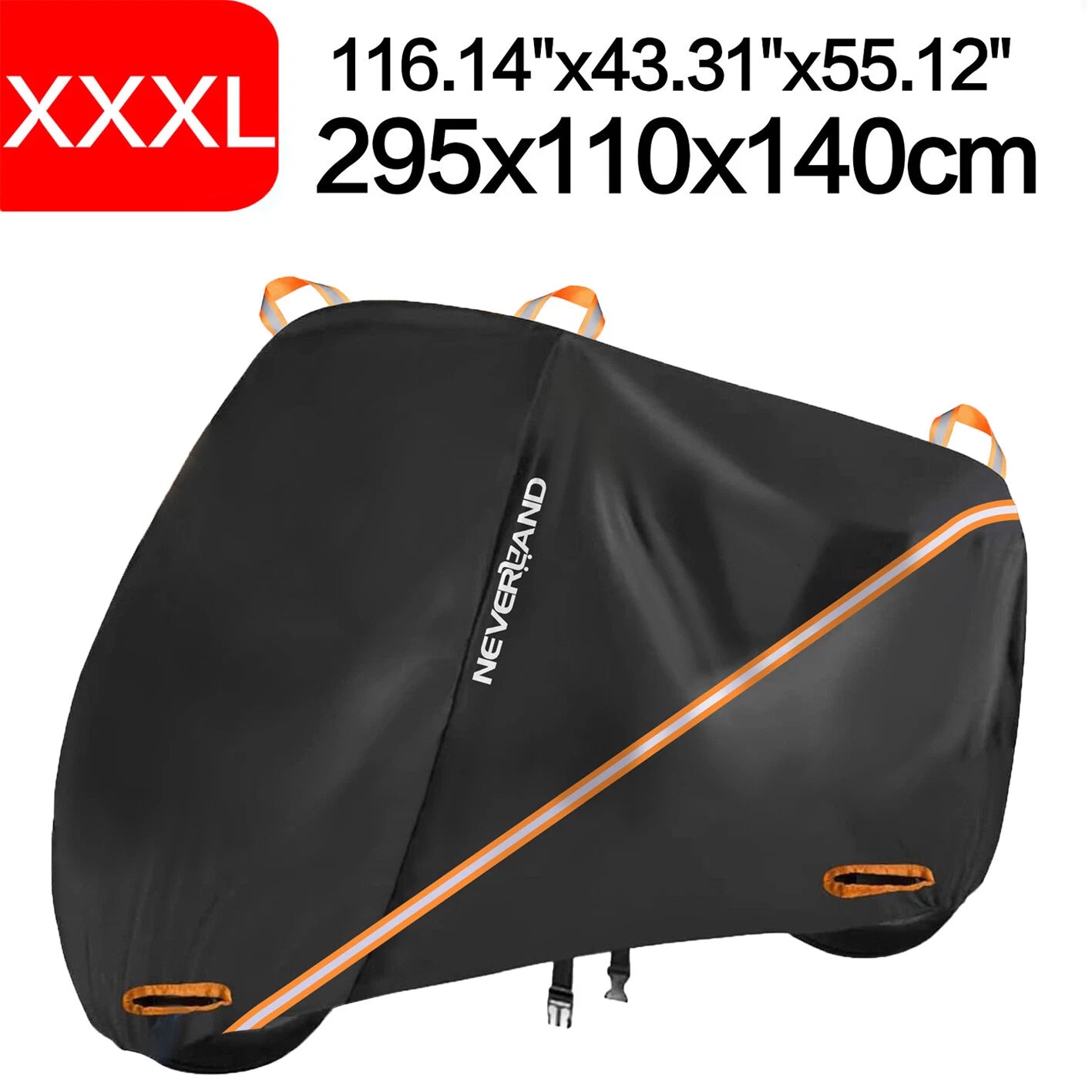 3XL Waterproof Motorcycle Cover for Outdoor Storage (Winter)