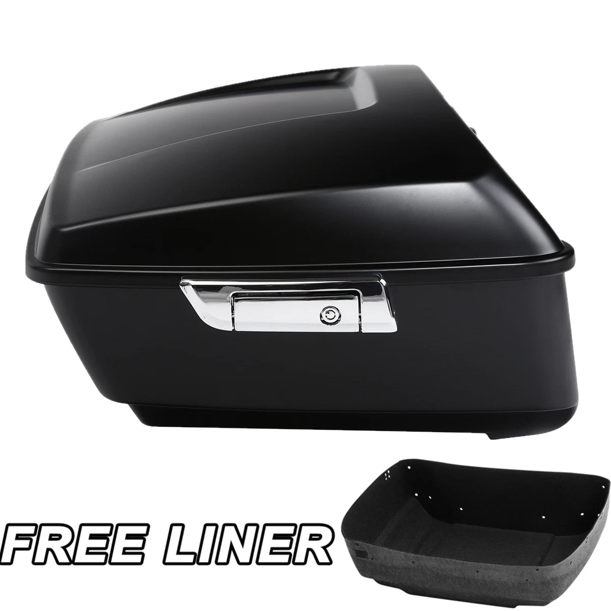 Matte Black King Trunk Luggage for Harley Street Road Glide (2014–2026)