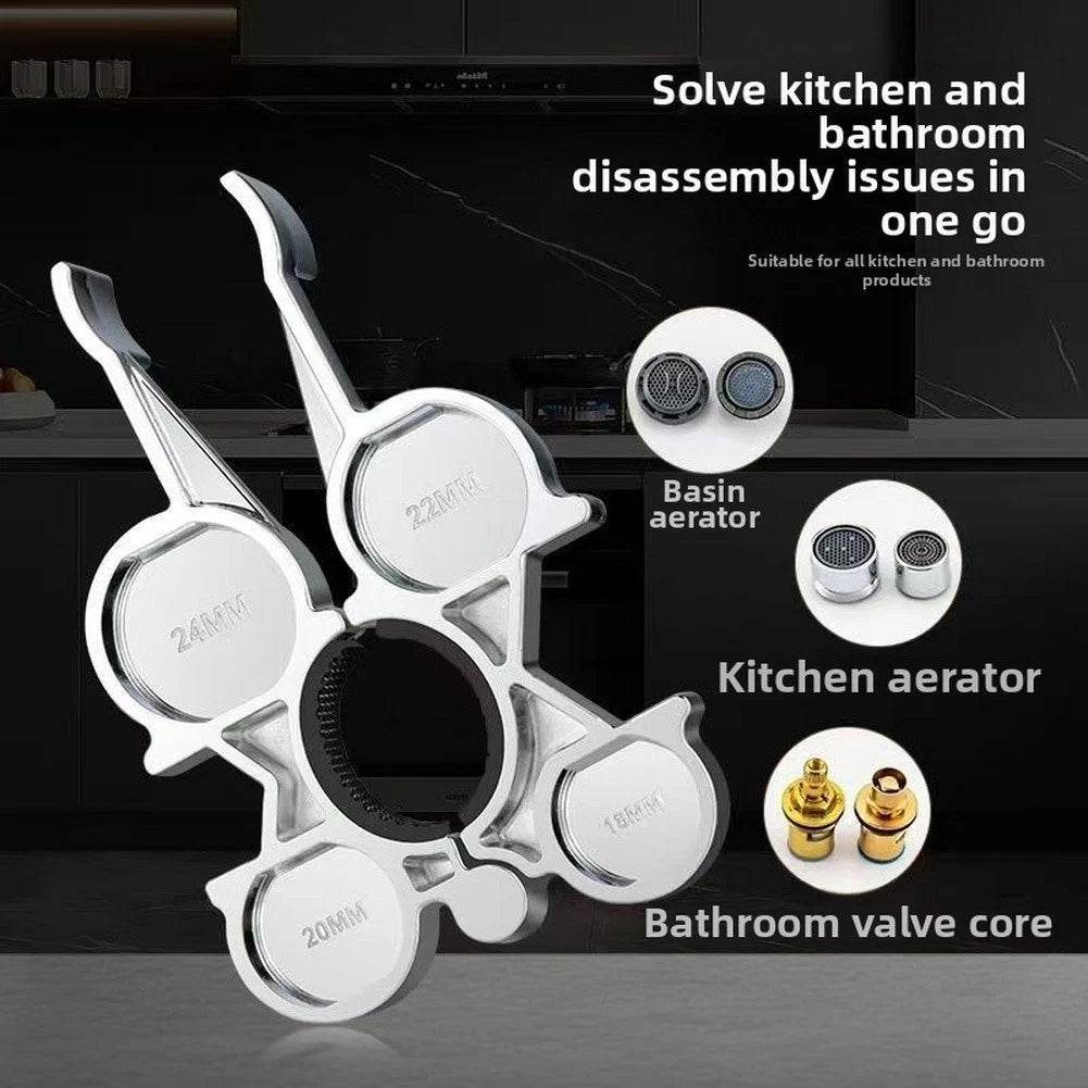 12-in-1 Faucet Aerator Removal Tool for Kitchen and Bathroom