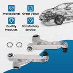 Pair Front Left Right Lower Control Arms Ball Joints for Jeep Cherokee 2014-2018