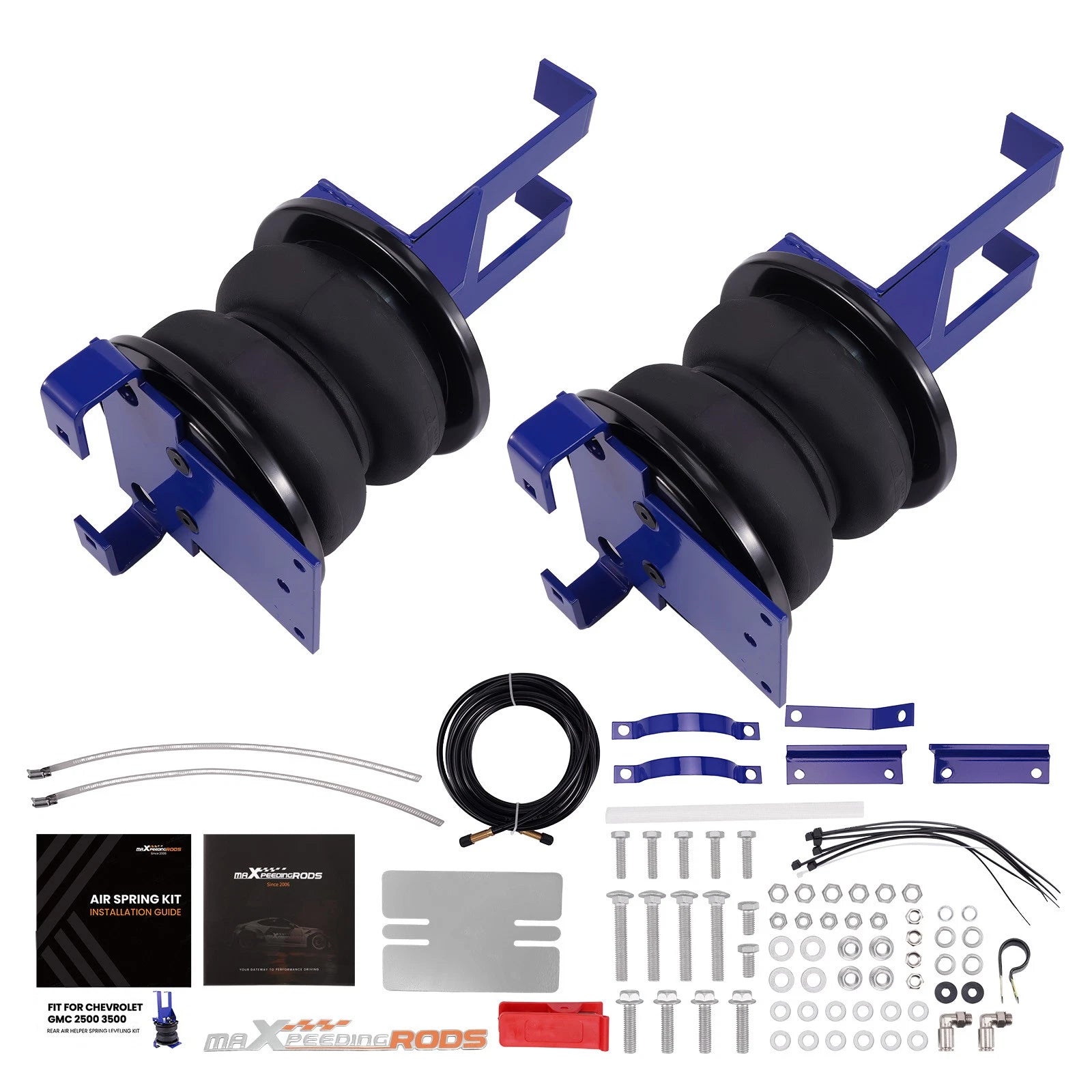 Rear Air Spring Suspension Kit for GMC Sierra 2500 3500 (2001–2010)