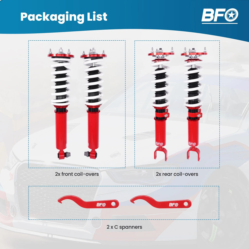 Adjustable Coilover Suspension Kit for BMW 5-Series (F10) RWD (2009–2016)