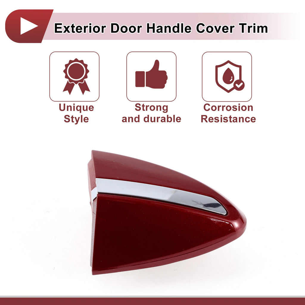 Exterior Door Handle Cover Trim for Toyota Corolla (2014–2018) Red