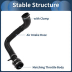 Engine Air Intake Hose for Ford Escape 2.0L (2013–2016) No.CV6Z6C640B Rubber Clamp
