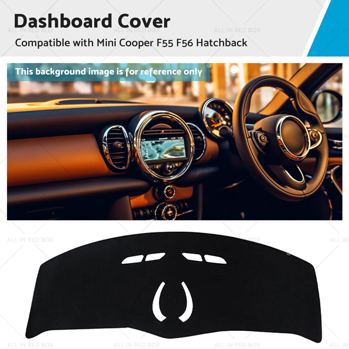 Dash Mat for Mini Cooper F55 F56 (2014–2023) Dashboard Cover Non-Slip