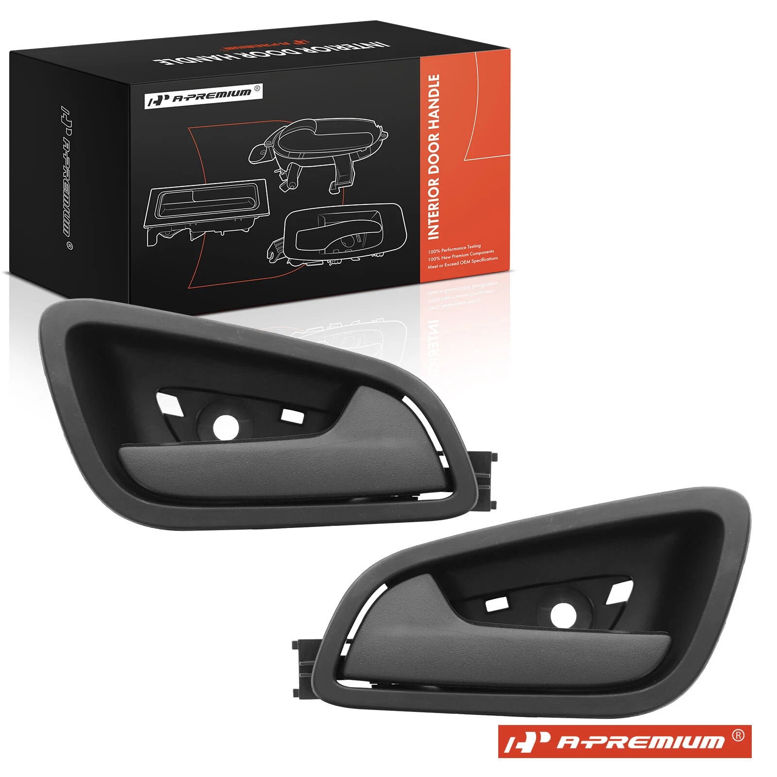 2X Rear Black Interior Door Handle for Ford Escape (2013–2019)