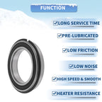Deep Groove Ball Bearing 6017NR2RS for Scooter Skateboard Wheel (85x130x22mm)