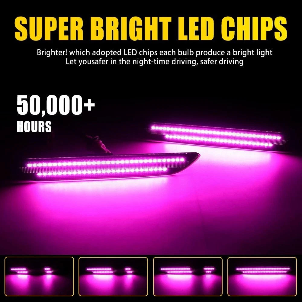 2X LED Side Marker Lights for Ford Mustang (2015–2023)