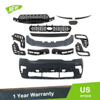 Front Bumper Cover & Grill & Skid Plate & Fog Lamp Frame for Dodge Durango (2021–2022)