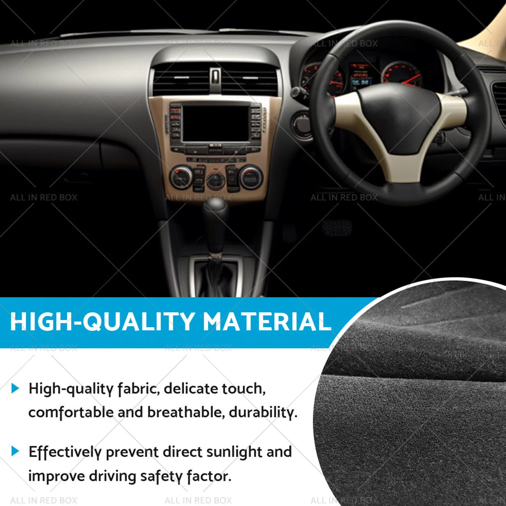 Dash Mat Dashboard Cover for Nissan Tiida (2006–2013) Black Non-Slip
