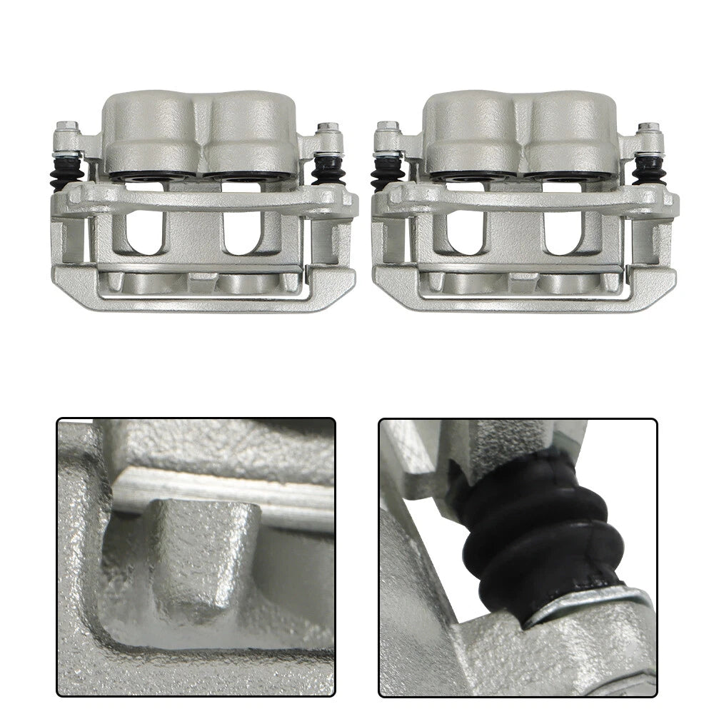 Set of 2 Front Brake Calipers with Bracket for Saturn Pontiac Chevrolet (2004–2007)