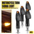 Set of 4 Smoke Amber Turn Signal Blinkers for Yamaha Kawasaki Honda Motorcycle