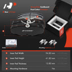 Drilled Brake Rotors & Ceramic Brake Pads for Ford Taurus