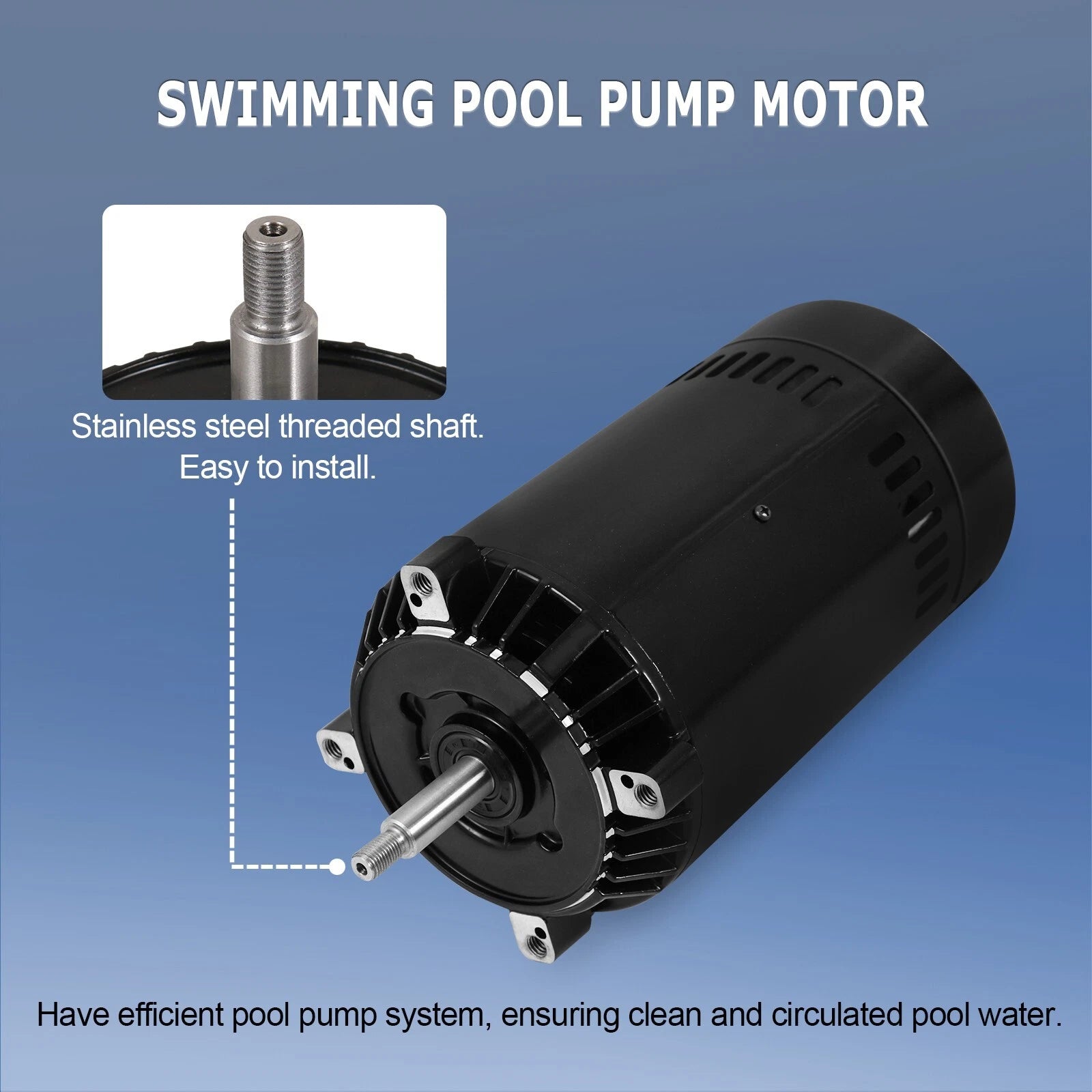 Pool Pump Motor and Seal Replacement Kit for Hayward Max Flow