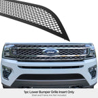 Lower Bumper Grille Insert for Ford Expedition (2018-2024) - Stainless Black Mesh
