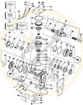 Water Pump Impeller Kit for OMC Cobra Sterndrive (1986–1992) 984461 777128 983895