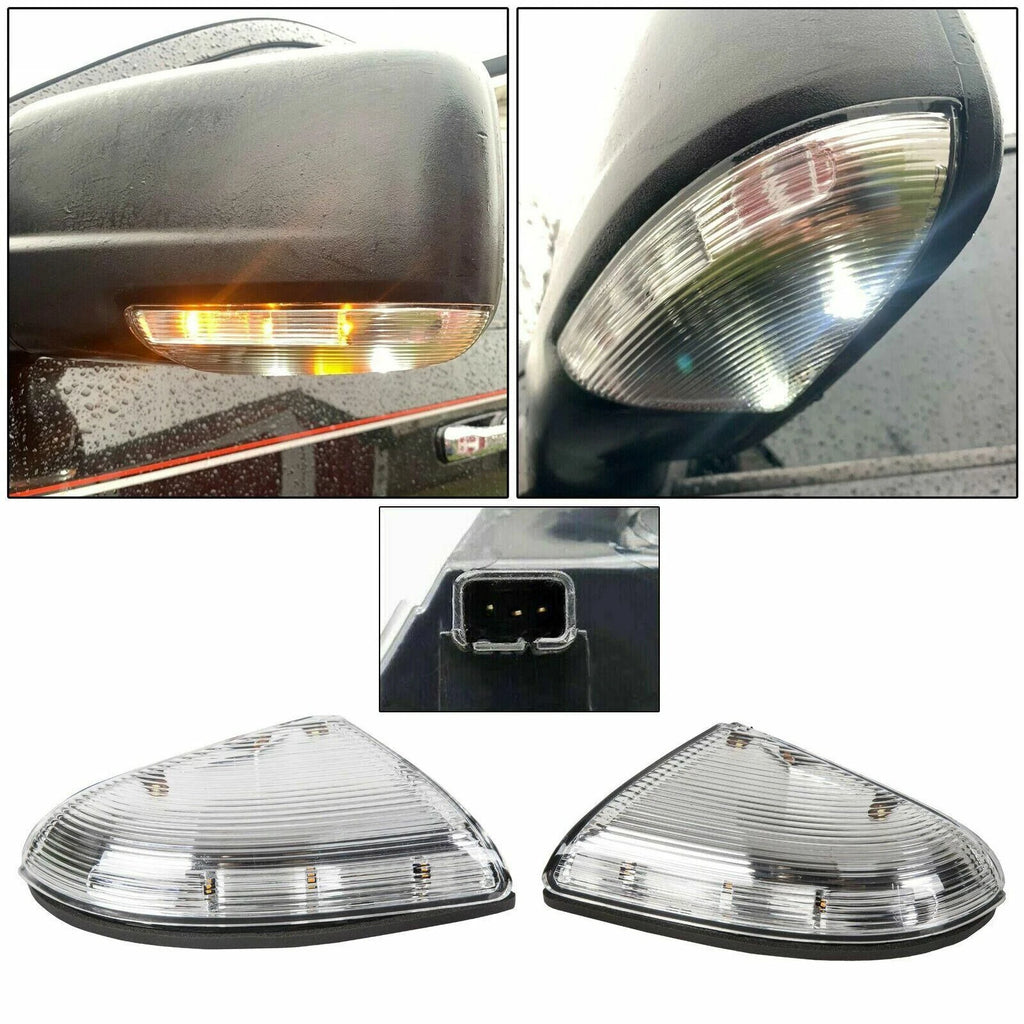 2Pcs LED Mirror Turn Signal Lights for Dodge Ram 1500 2500 (2009–2014)