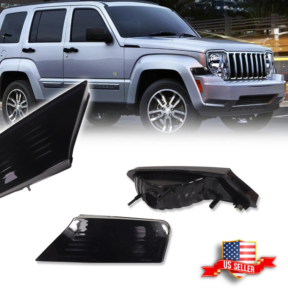 Fender Mounted Smoked Marker Signal Lights for Jeep Liberty (2008–2012)