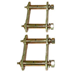 2 x Rear Greasable Leaf Spring Shackles 4x4 for Holden Rodeo
