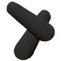 Leather Synthetic Armrest Cover for Honda Element (2005–2011) Black Orange Stitch