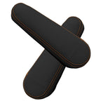 Leather Synthetic Armrest Cover for Honda Element (2005–2011) Black Orange Stitch