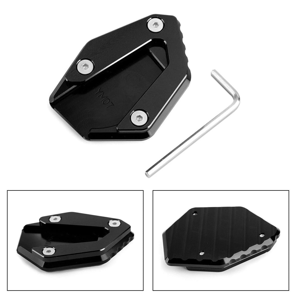 Side Stand Kickstand Enlarger Plate for Yamaha MT07 FZ07 Tracer 700 (2014–2019) Black