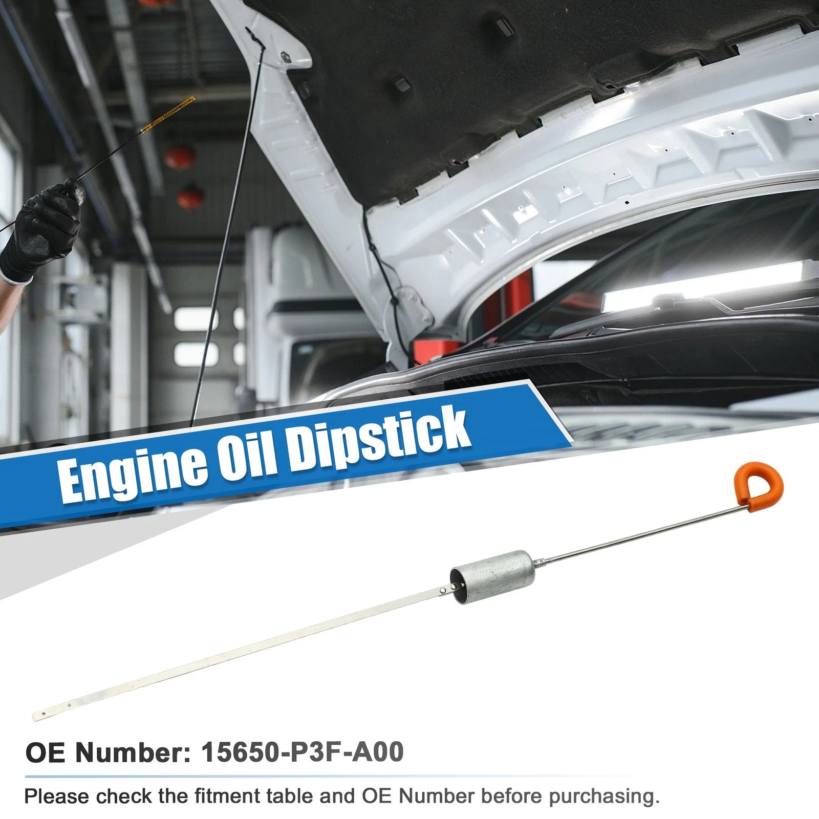 Engine Oil Level Indicator Dipstick for Honda CR-V (1997–2001) No. 15650-P3F-A00