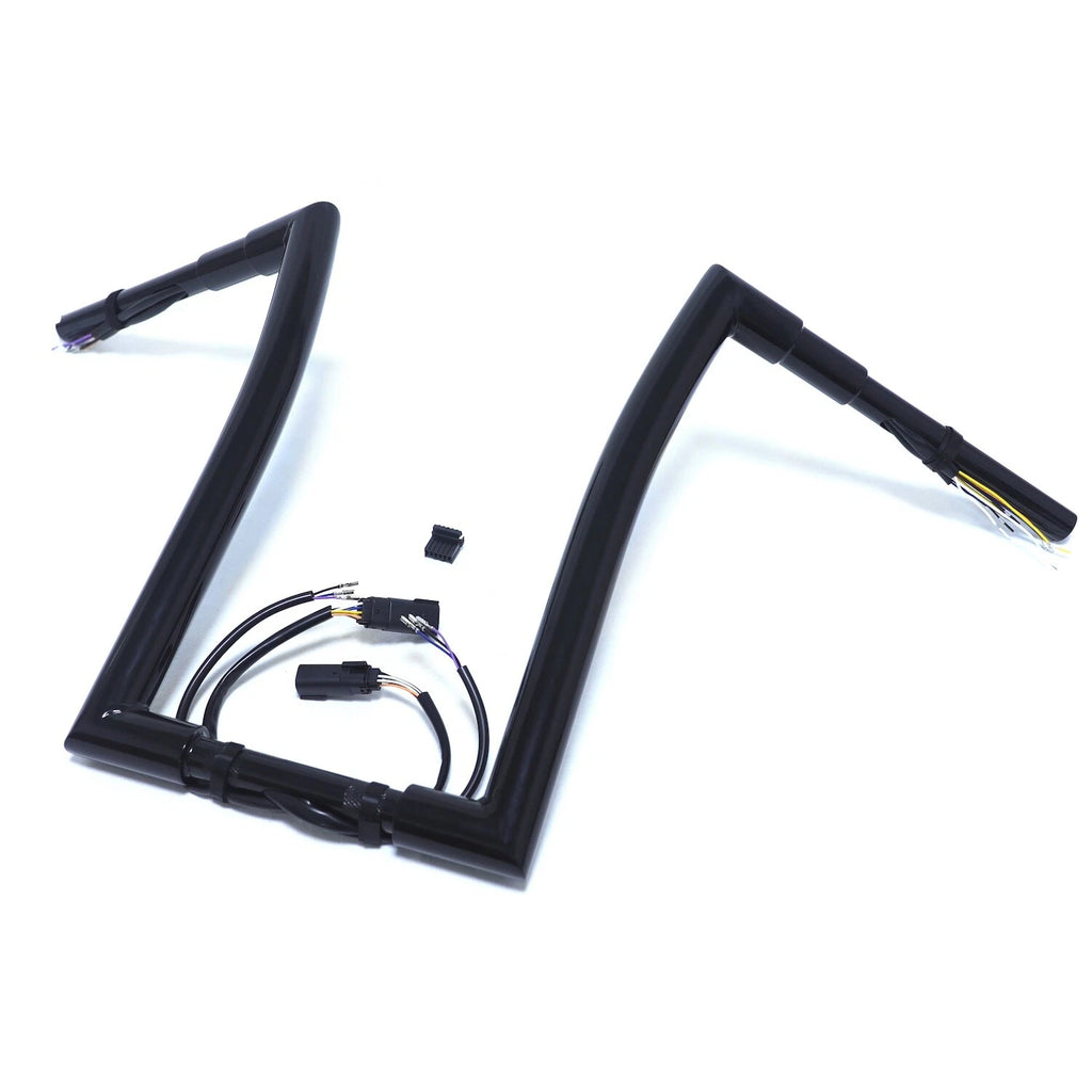 14" Prewired 32mm Ape Hanger Bar for Harley Road King FLHR (2008–2013)