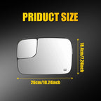 Left Driver Heated Mirror Glass for Dodge Ram 1500 (2005â2009)